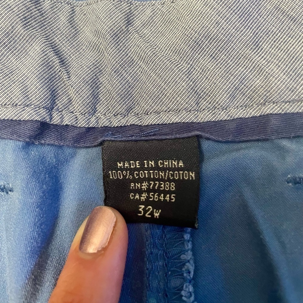 J Crew Club Chino Shorts Blue - Picture 5 of 8